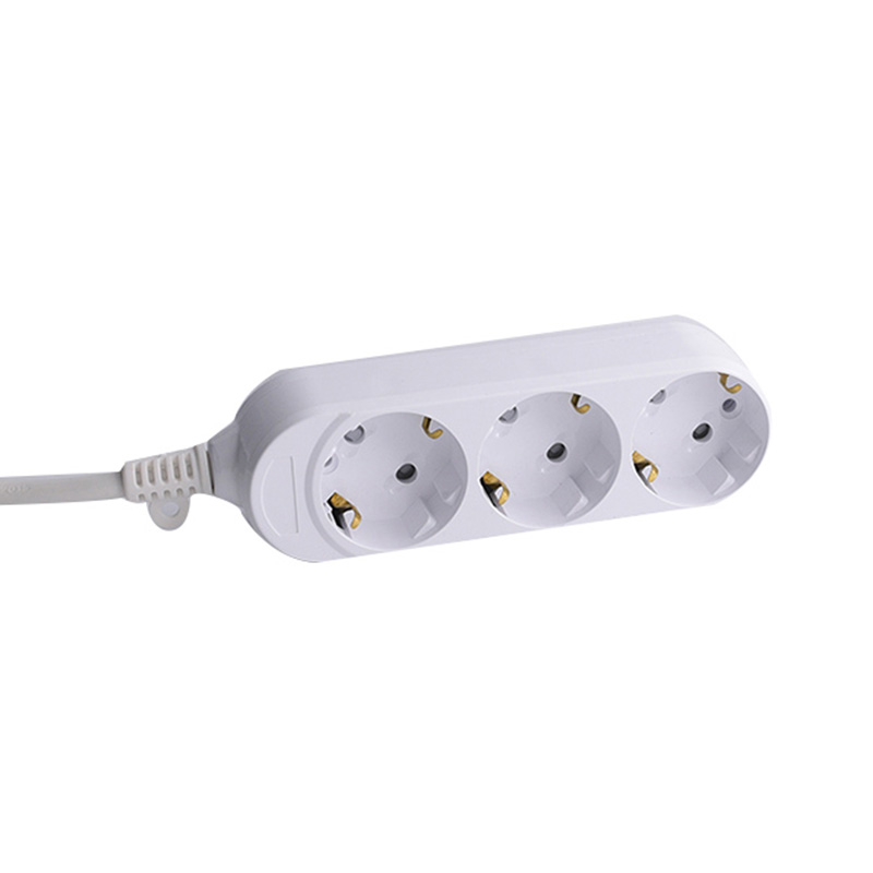 220V-250V 3 Uttak EU Standarduttak uten bryter