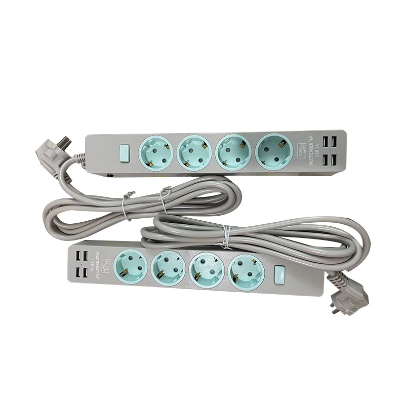 Safe 1 Outlet EU Standard Wireless Socket med 2 USB -porter