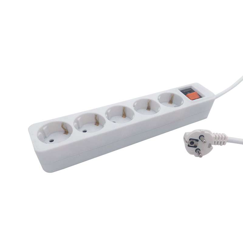 PP -materiale 1,0 mm² 5 utsalgssteder EU standardkontakt